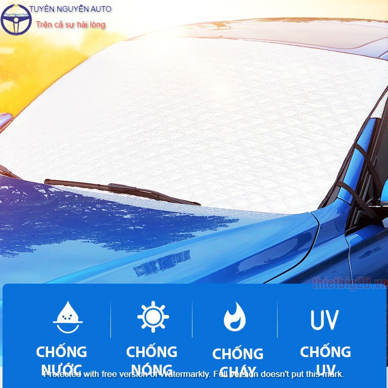 Bạt che kính ô tô tấm chắn nắng xe hơi 3 lớp tráng bạc cao cấp cách nhiệt chống nóng hiệu quả