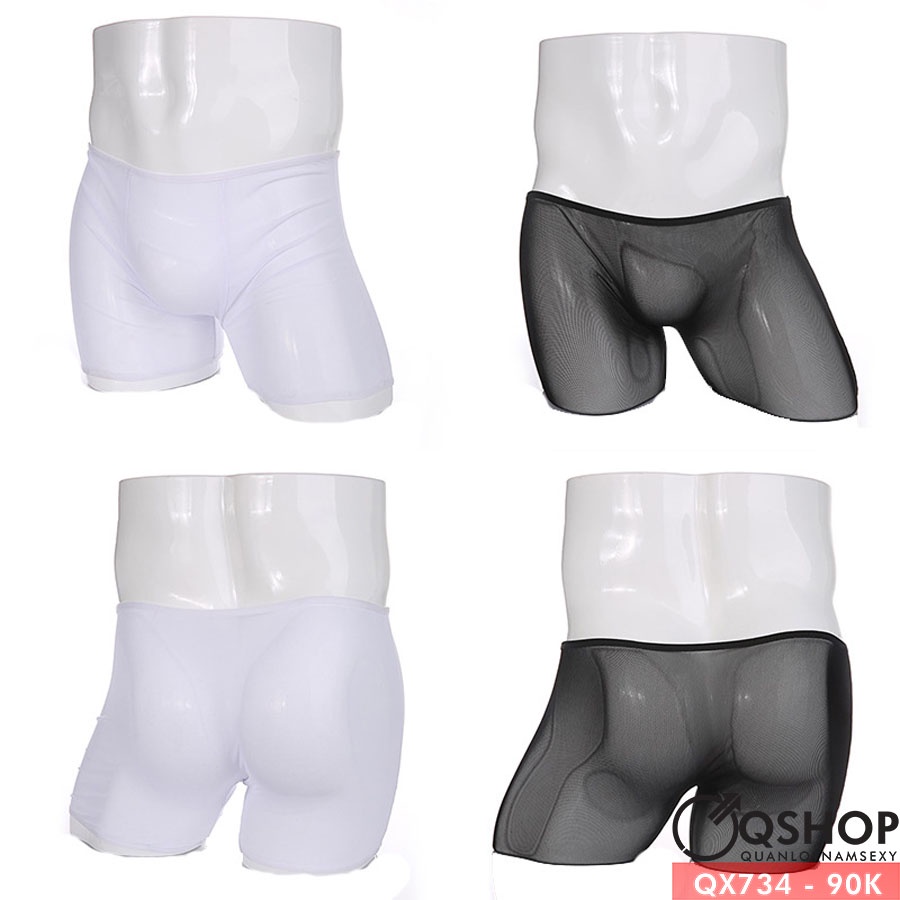 Quần lót boxer nam lưới mịn QX734