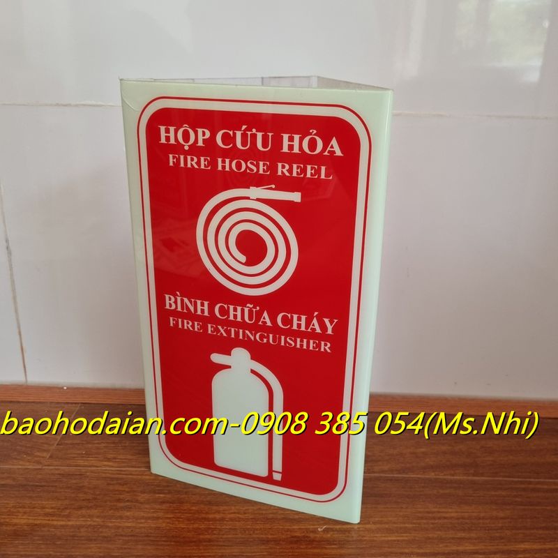 Biển Dạ Quang cảnh báo Phòng Cháy Chữa Cháy (2 nội dung)- Hình Thật