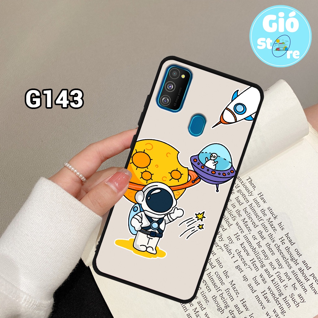 Ốp lưng SAMSUNG M21/ M30S/ A21S - Ốp điện thoại SAMSUNG in hình vũ trụ, phi hành gia,lưng nhựa cứng viền dẻo