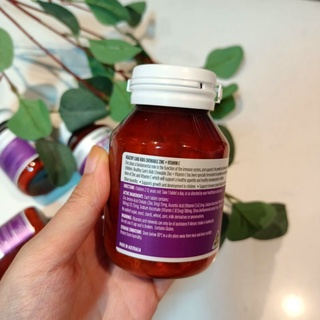 Viên nhai bố sung kẽm cho bé Healthy Care Zinc + Vitamin C của úc 60 cho trẻ từ 2 tuổi tăng đề kháng hiệu quả