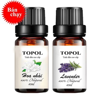 Bộ 2 chai tinh dầu nguyên chất 10ml, Lavender, Lài