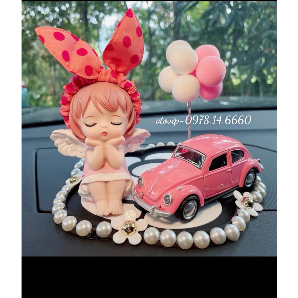 Thiên thần trang trí taplo xe baby Siêu Đáng Yêu. Set thiên thần trang trí xế yêu của bạn.