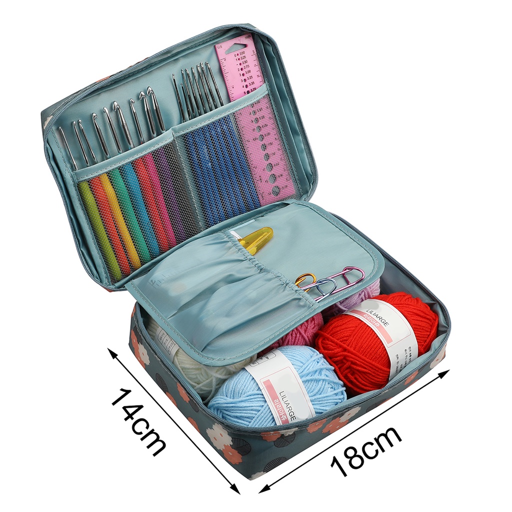 Bộ móc đan len bằng vải oxford 600D tiện dụng