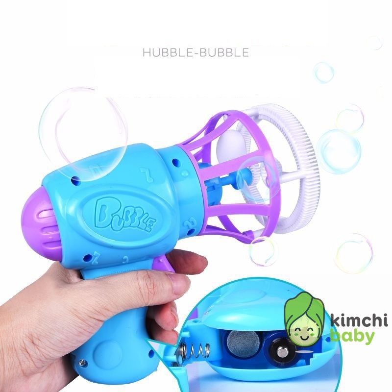Súng bắn bong bóng xà phòng 4 nòng có quạt dùng pin KICHIBA SBB01