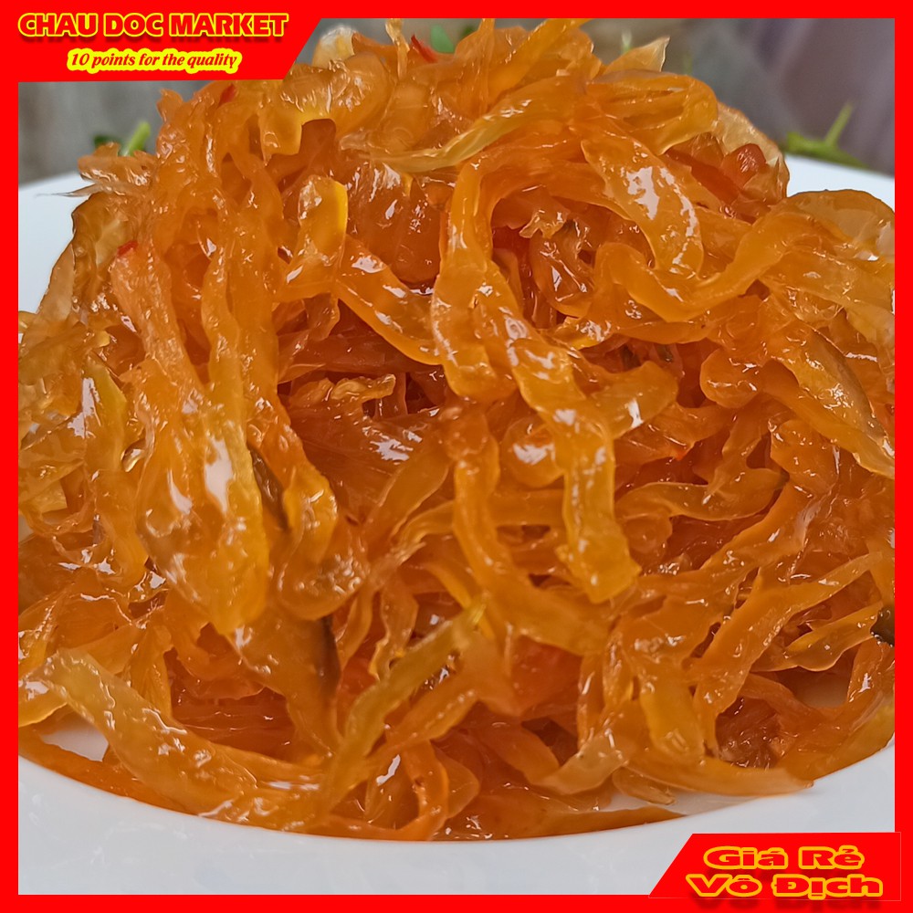 Dưa Mắm Đu Đủ Châu Đốc Hủ 500gr Trộn Tỏi Ớt Vừa Ăn Sợi To Không Cần Chế Biến.