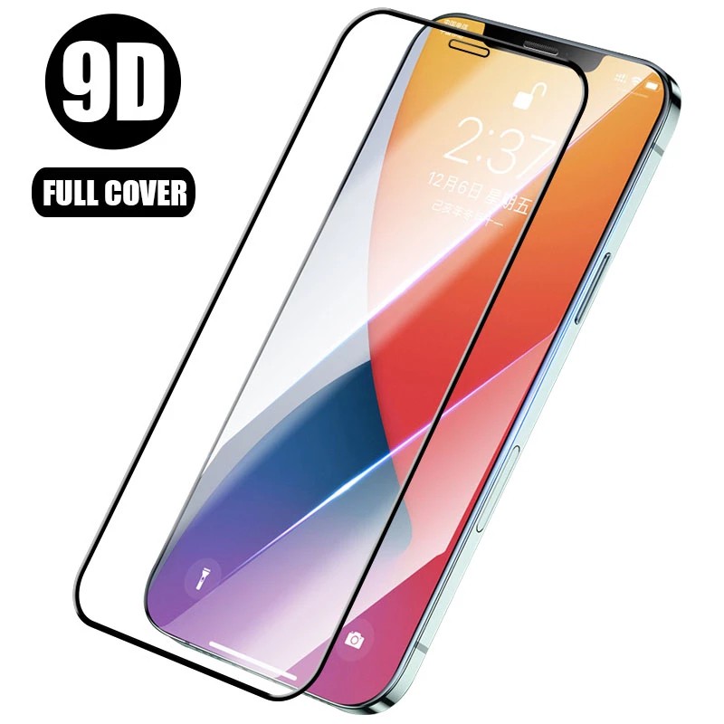 Kính cường lực 9D cao cấp cho Iphone 15 Ultra 14 13 12 11 Pro Max Mini X XS Max XR 7 8 6 6S Plus SE 2020 2022 4G 5G 2023