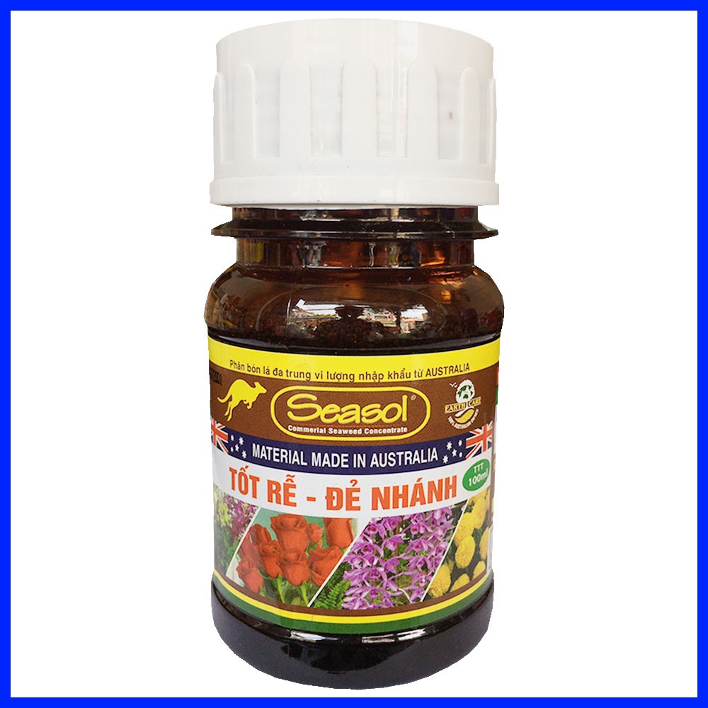 Phân Bón Tảo Biển SEASOL 100ml, Phân Bón Đa Trung Vi Lượng Tốt Rễ Đẻ Nhánh