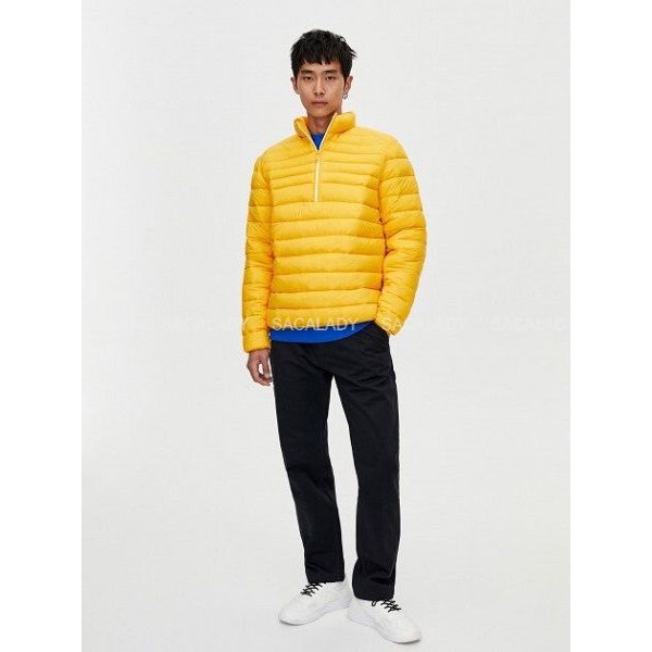 Áo Khoác Phao Trần Gòn Nam Z-R Cổ Trụ Dây Kéo Dài Tay - Size XL - 3312