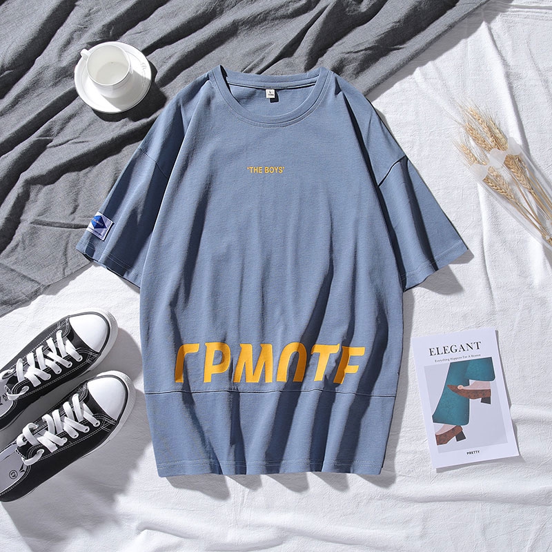 Áo Thun Ngắn Tay Cổ Tròn In Hình Thời Trang Phong Cách Cho Nam