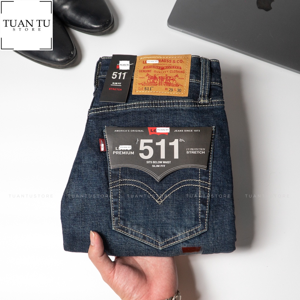Quần Jeans dài nam,form ống đứng,chất vải co dãn,ống quần 17-19cm,made in cambodia T06