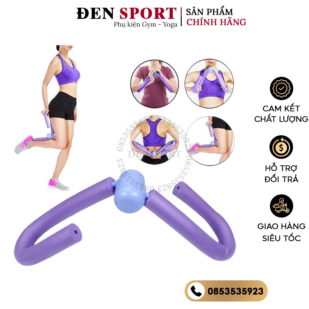 Dụng Cụ Tập Đùi Ttập Gym Yoga, Kẹp Tập Gập Chân, Gập Tay ĐenSport