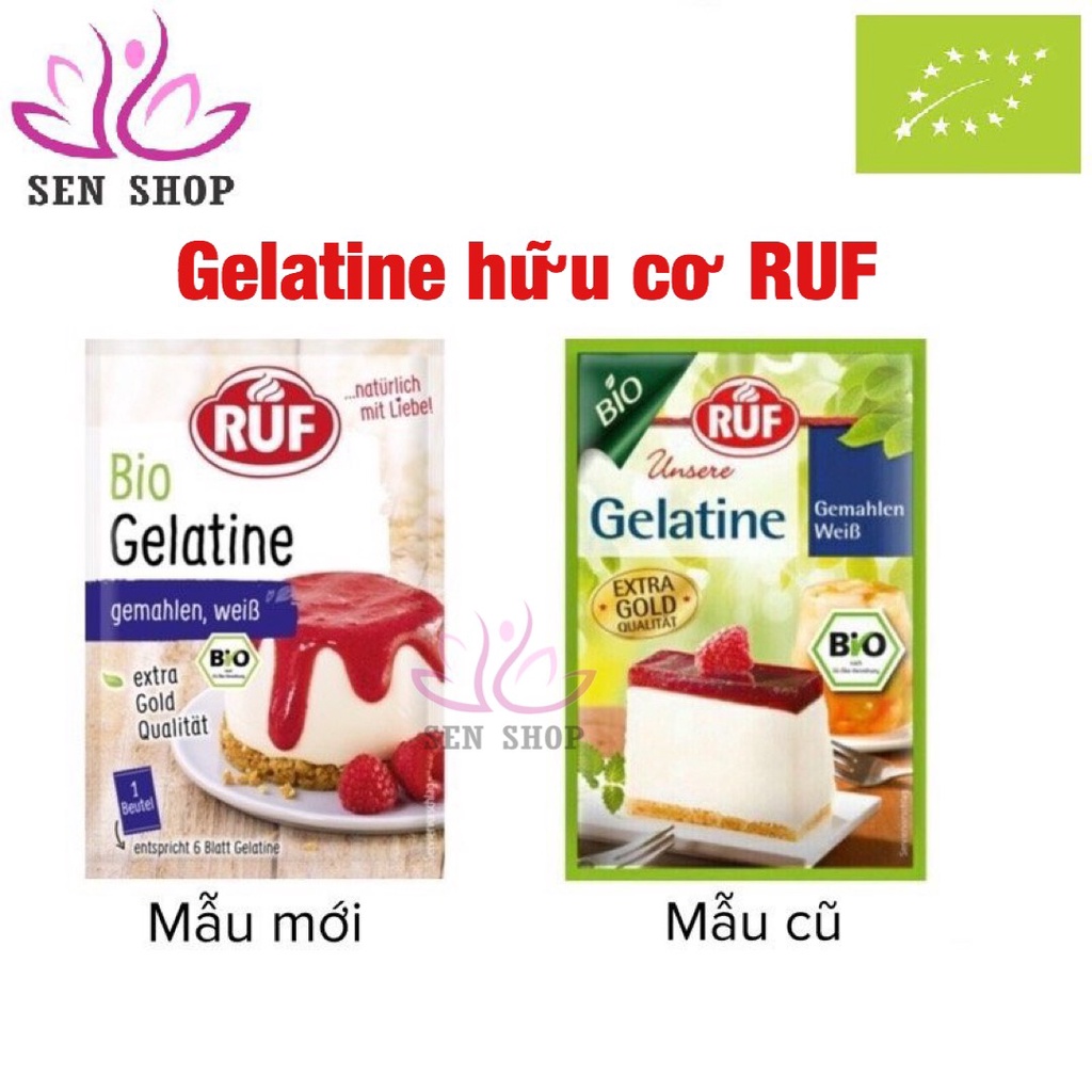 [Mã 155FMCGSALE giảm 7% đơn 500K] BỘT GELATINE HỮU CƠ RUF Gelatin hữu cơ Ruf