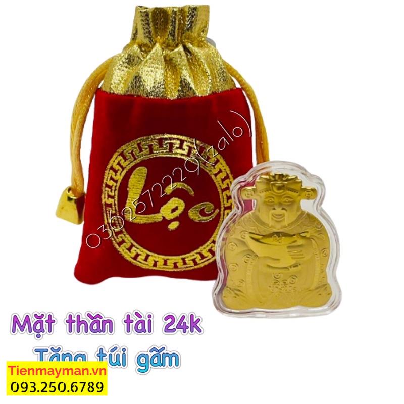 [Quà Tết] Ông Thần Tài Mạ Vàng Kèm Túi Gấm Phúc Lộc ý nghĩa, túi đỏ gửi mẫu ngẫu nhiên