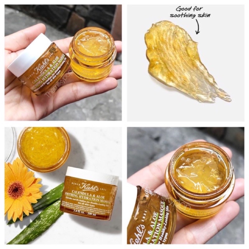 Mặt Nạ Hoa Cúc và Lô Hội Kiehl’s Calendula & Aloe Hydration Hydration Masque 14ml