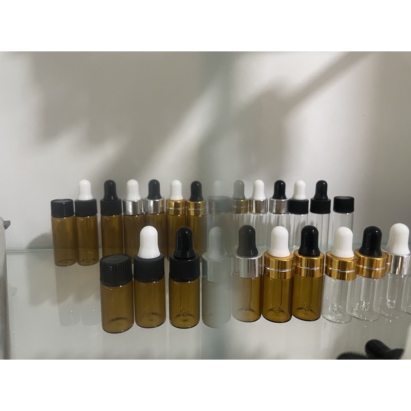 500 Chai 5ml mỏng nâu