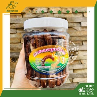 Me lào nguyên trái muối ớt Hủ PET 500gram