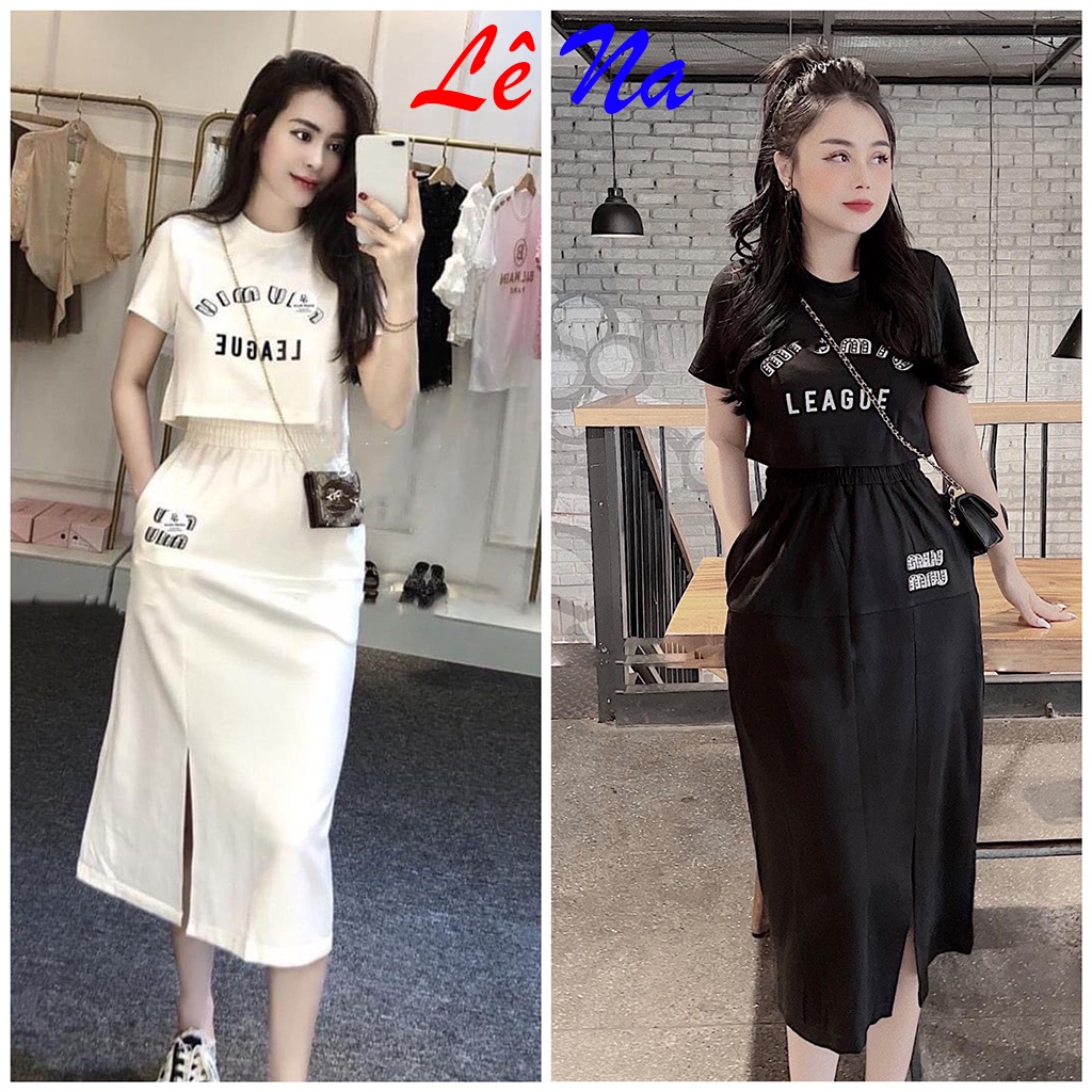 Set Bộ Áo Croptop Kèm Chân Váy SV23