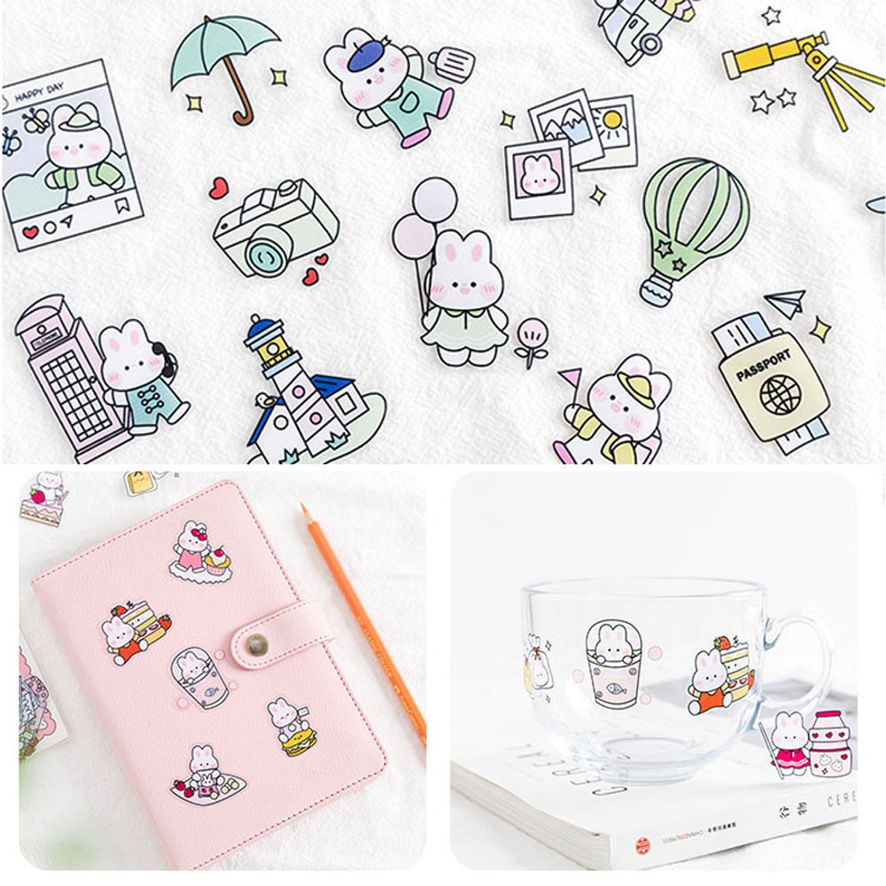 Bộ 40 Miếng Dán Hình Động Vật Đáng Yêu