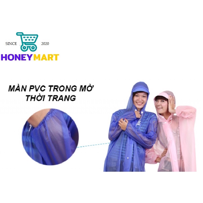 Áo mưa Rando Poncho Dây Kéo trong màu APPC-09 che chở người thân yêu của bạn HONEYMART