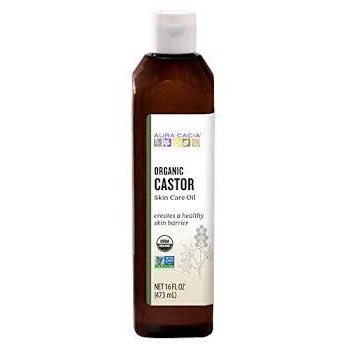 Dầu Thầu Dầu Ép Lạnh Hữu Cơ Aura Cacia 118ml - Organic Castor Skin Care Oil (Mẫu Mới)
