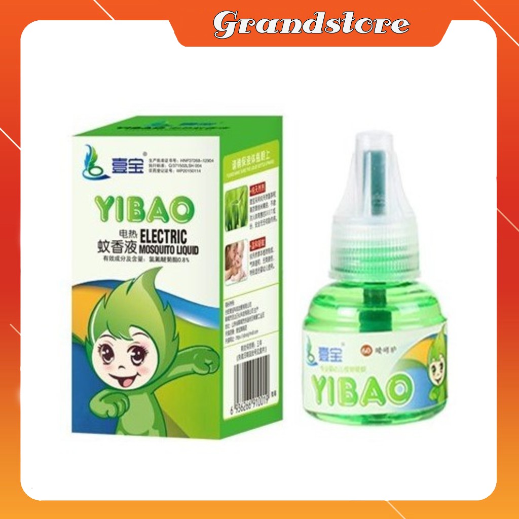 CHAI TINH DẦU ĐUỔI MUỖI YIBAO 45ML HỘP XANH MÙI HƯƠNG DỄ CHỊU, THƠM PHÒNG, KHỬ MÙI, AN TOÀN CHO CẢ NHÀ