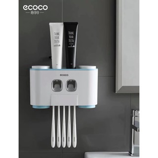 Nhả Kem Đánh Răng Cao cấp ECOCO (kiêm đựng bàn chải), Menon 4 cốc