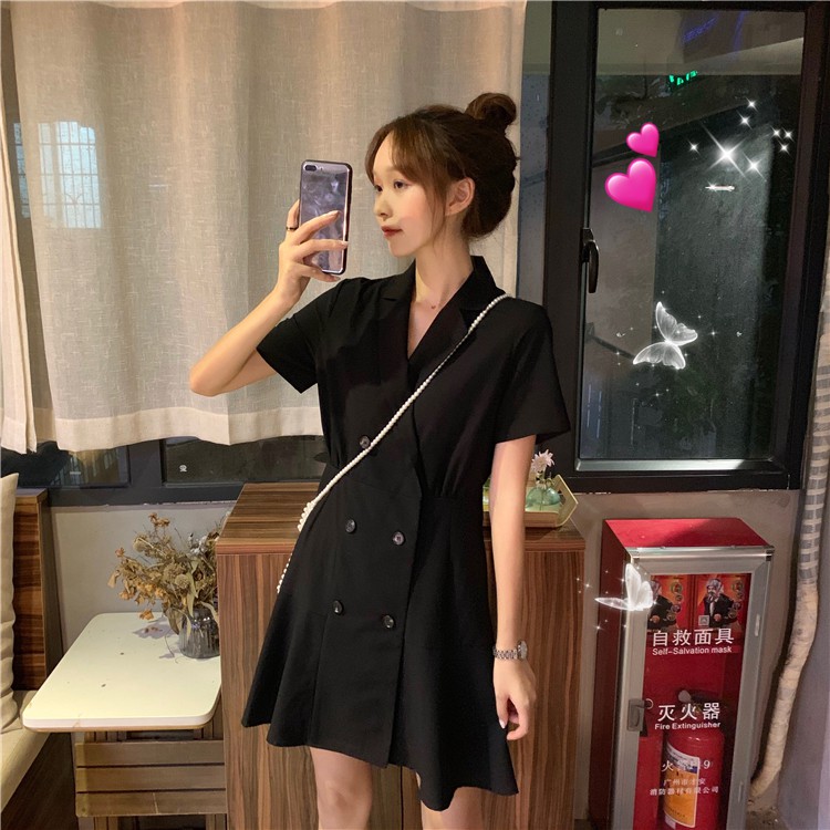 Xiaozhainv Đầm Midi Cổ Chữ V Phong Cách Hàn Quốc Thanh Lịch Dành Cho Bạn Gái | BigBuy360 - bigbuy360.vn
