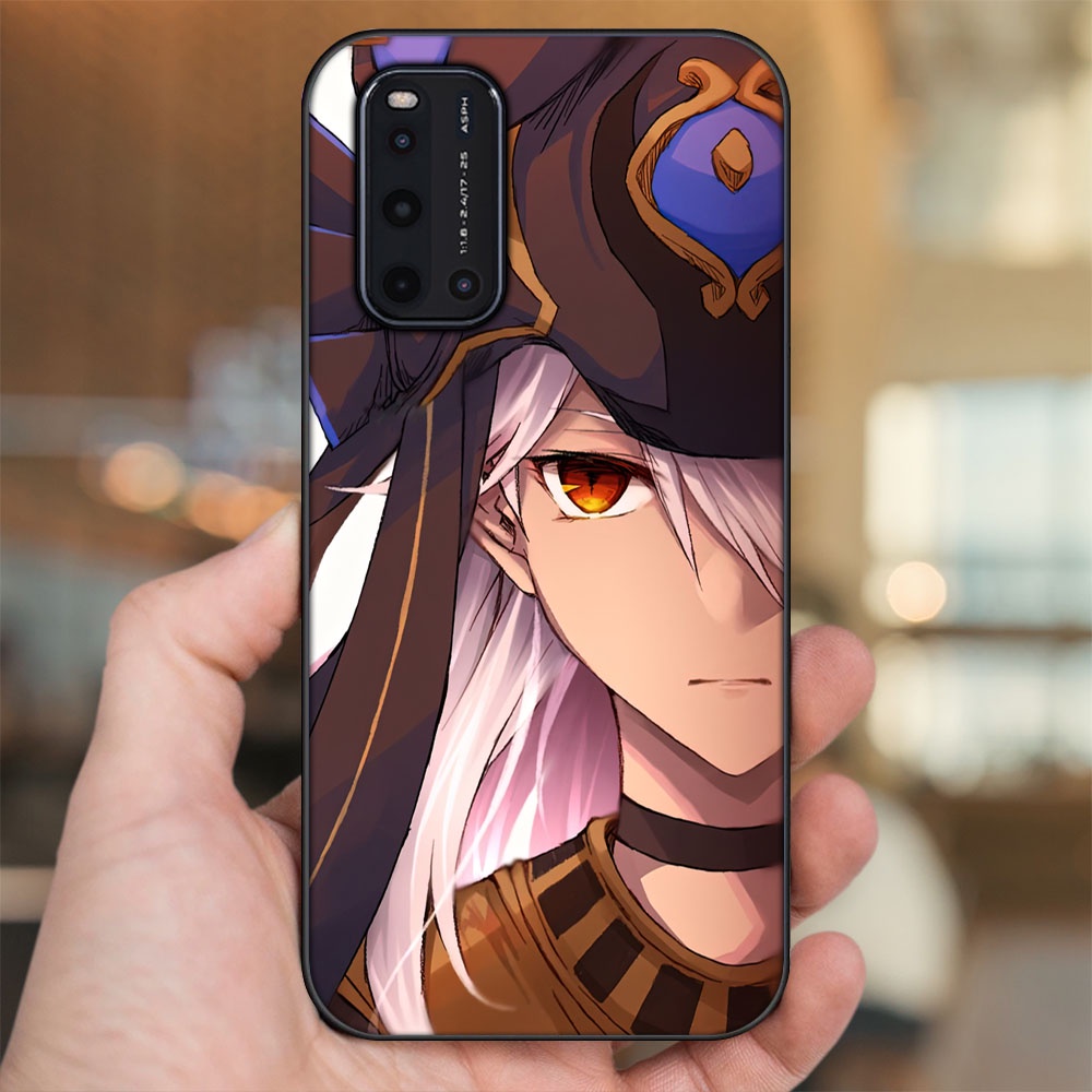 Ốp lưng Vivo V19 viền đen in hình Cyno Genshin Impact