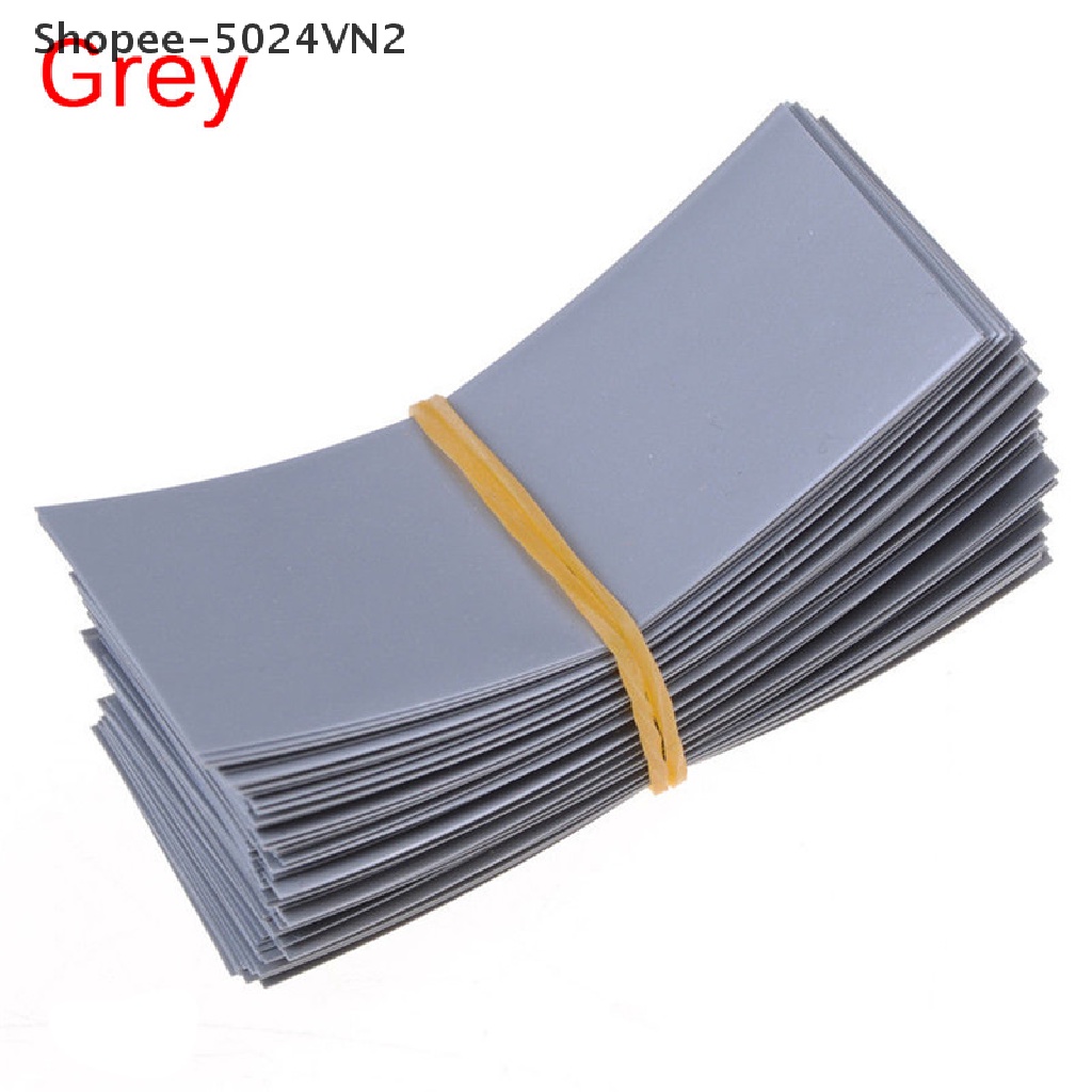 Set 100 vỏ bọc pin 18650 bằng PVC co nhiệt cao cấp tiện dụng