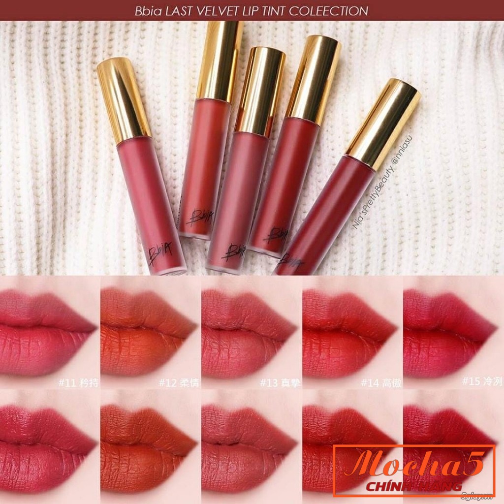 Son kem siêu lì môi Lasting Velvet Hàn Quốc màu 12-13-23