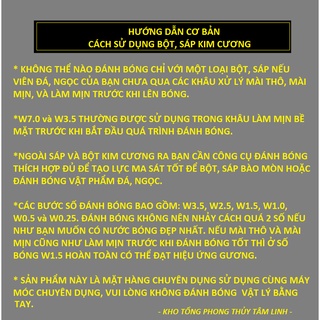 Bột kim cương đánh bóng đá quý cao cấp W0.5 W0.4 W0.3 W0.25| Kho tổng phong thủy tâm linh