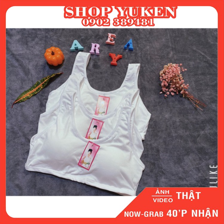 ♥️ Áo Cotton Rẻ ♥️ A227  Áo Bra Áo Lót Lá Cho Học Sinh Có Mút Tháo Ra Được