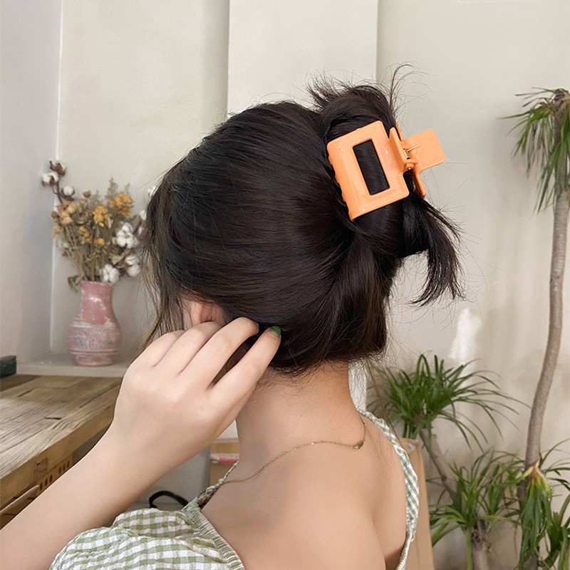 Kẹp tóc hình vuông nhiều màu lựa chọn thời trang dành cho nữ (Hairclips)