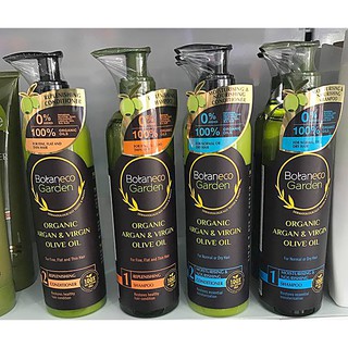Dầu gội/ xả Organic Argan & Virgin Olive Oil từ Botaneco Garden 290ml