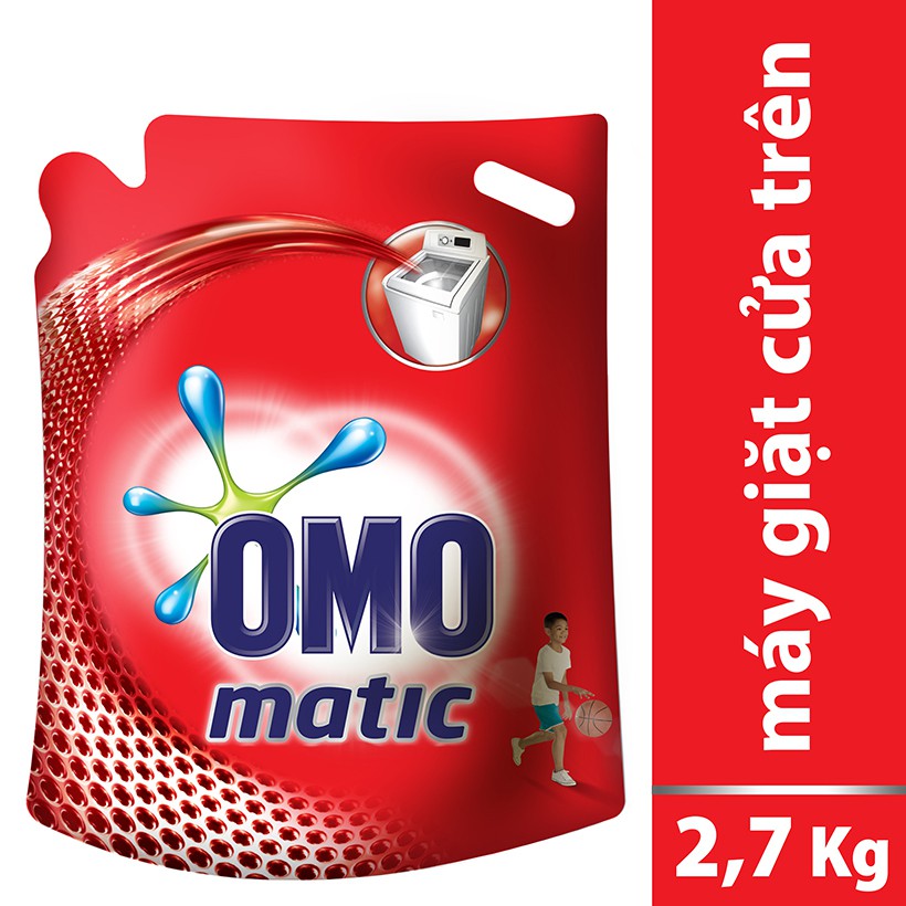 Nước giặt Omo matic cửa trên - cửa trước túi 2.0kg - 2.9kg