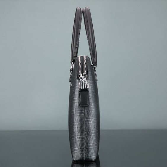 Cặp Da Công Sở Nam Cao Cấp CD042, Màu Xám Bạc, Họa tiết Caro hiện đại, trẻ trung phong cách doanh nhận thành đạt | BigBuy360 - bigbuy360.vn