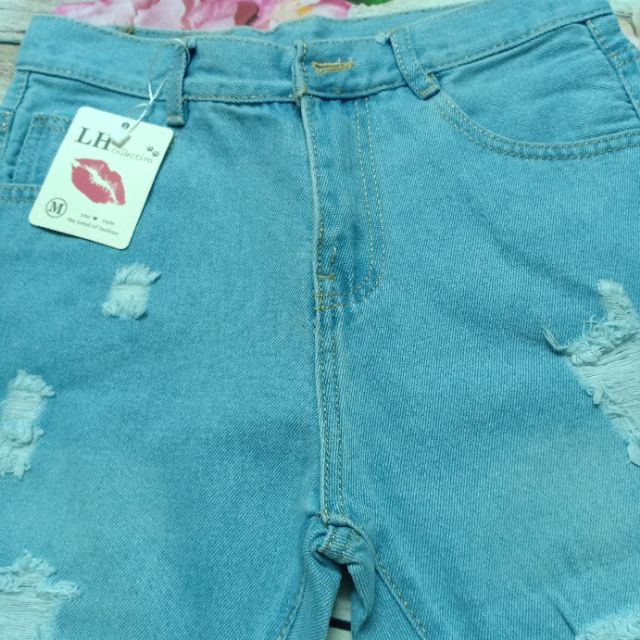 mẫu Quần baggy jean 9 tấc cao cấp thêu chữ như hình