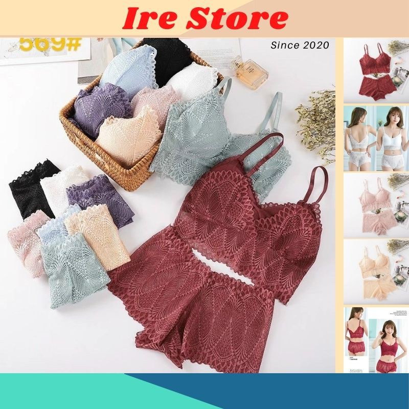 Áo Lót Nữ, Set Bra Ren 2 Dây - Ire Store