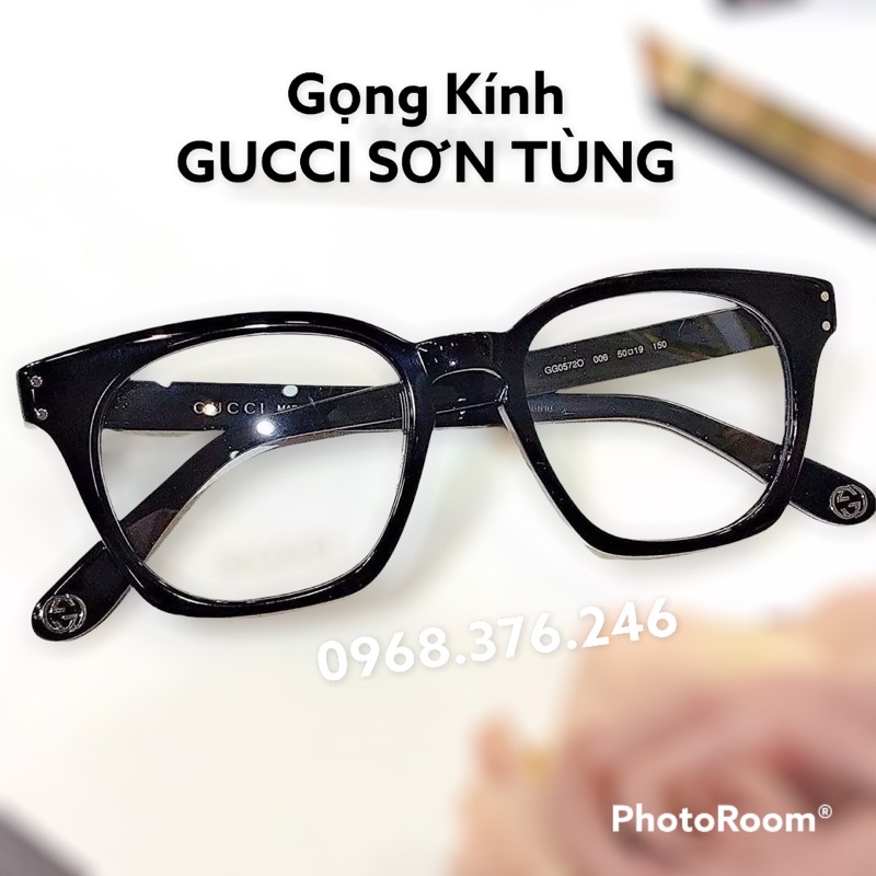 Gọng GC GUCCI Sơn Tùng 2022,kính thời trang nam nữ phong cách ITALY phù hợp thay mắt cận,đeo giả cận,đi chơi