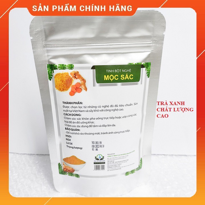 Tinh Bột Nghệ Mộc Sắc ⚡️ 𝐅𝐑𝐄𝐄 𝐒𝐇𝐈𝐏 ⚡️ Bột Tinh Nghệ, Cao Câp, Hàng Chuẩn Công Ty, Tặng 1 Cọ Đắp Mặt.