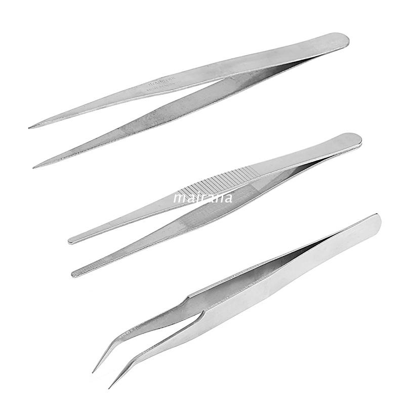 Set 3 nhíp sửa chữa các thiết bị điện tử bằng thép không gỉ độ chính xác cao đa năng