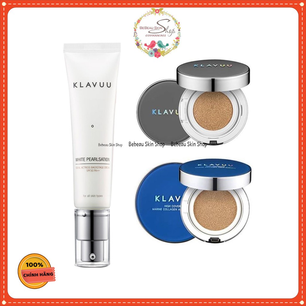 Klavuu Cushion Pearlsation Hight Coverage - Kem Lót - Phấn Nước Ngọc Trai