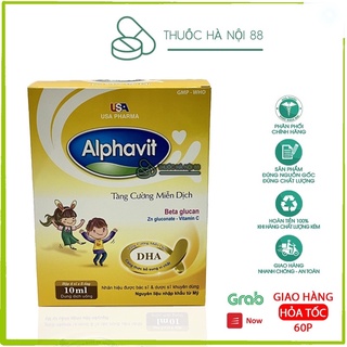 Alphavit tăng cường miễn dịch – TĂNG SỨC ĐỀ KHÁNG – NGUYÊN LIỆU NHẬP KHẨU MỸ – HỘP 20 ỐNG NHỰA