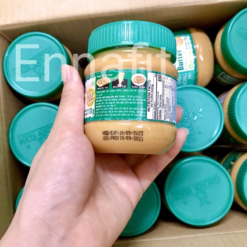 Bơ đậu phộng ăn kiêng- bơ lạc Golden Farm 170g