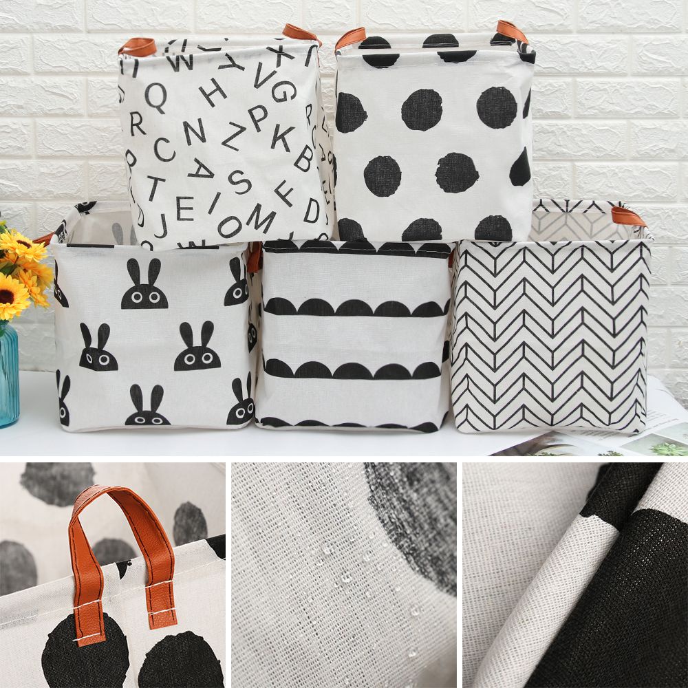 Giỏ Đựng Đồ Bằng Vải Có Thể Gập Lại Tiện Dụng Cho Gia Đình