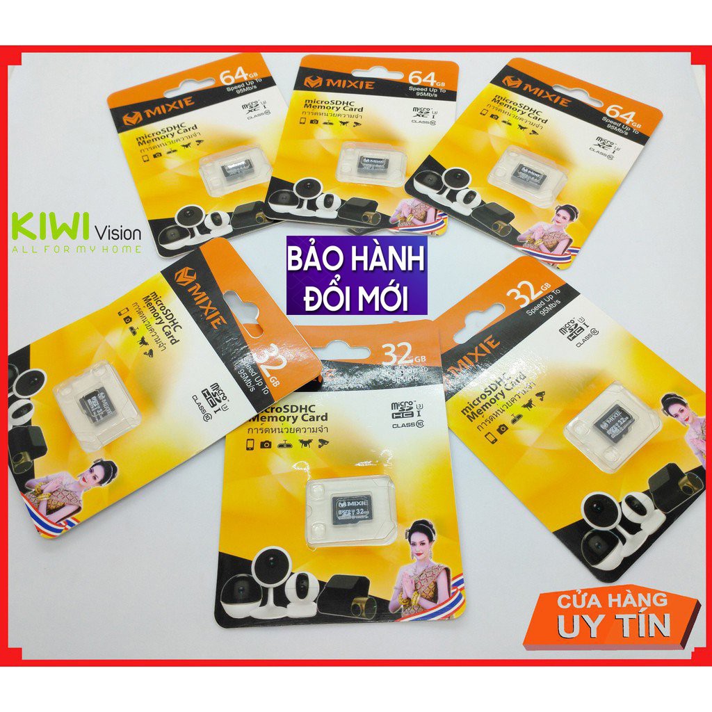 Thẻ Nhớ chính Hãng Chuyên Dùng Cho CAMERA và Điện Thoại Class 10 MIXIE 32G, 64G (BH 24 tháng đổi mới) | BigBuy360 - bigbuy360.vn