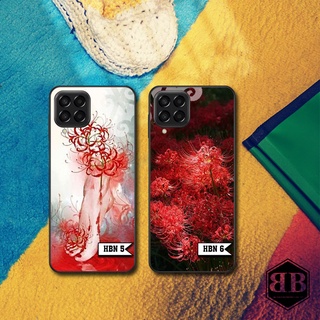 Ốp lưng kính cường lực Samsung Galaxy M33 5G hình hoa bỉ ngạn