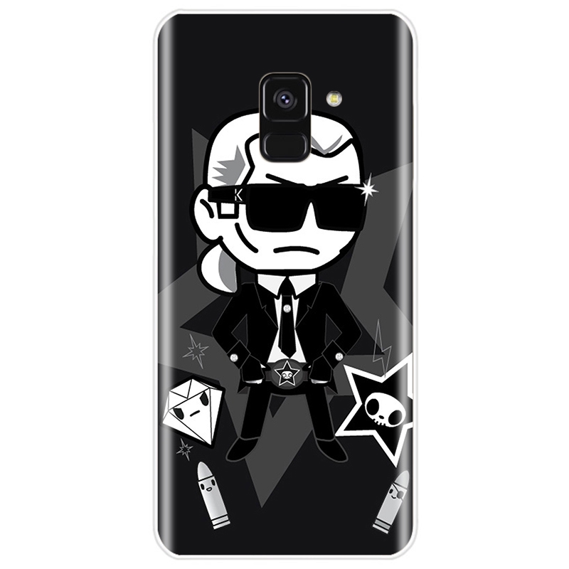 Ốp Điện Thoại Tpu Silicon Mềm Hình Moda Karl Lagerfeld Verde Duro Cho Samsung Galaxy A5 2016 A5 2017 A6 A7 A8 2018 A50