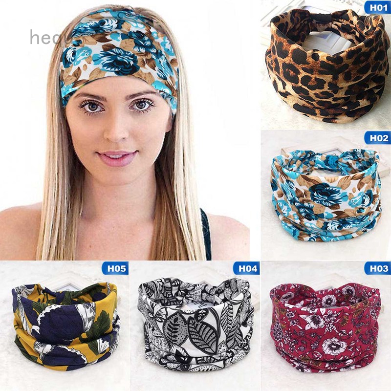 Băng đô cotton bản lớn phong cách thời trang dành cho nữ